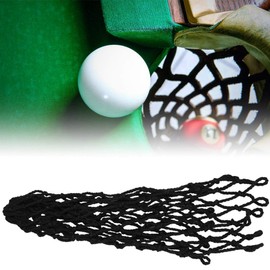 Billiard Table Net, Simple Practical Hard and Pull Billiard Mesh Bag for Leisure Pool Clubs, Entertainment Place for Various Billiard Tables (Black)