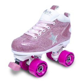 Rock Star Pink Glitter Roller Skates (5)
