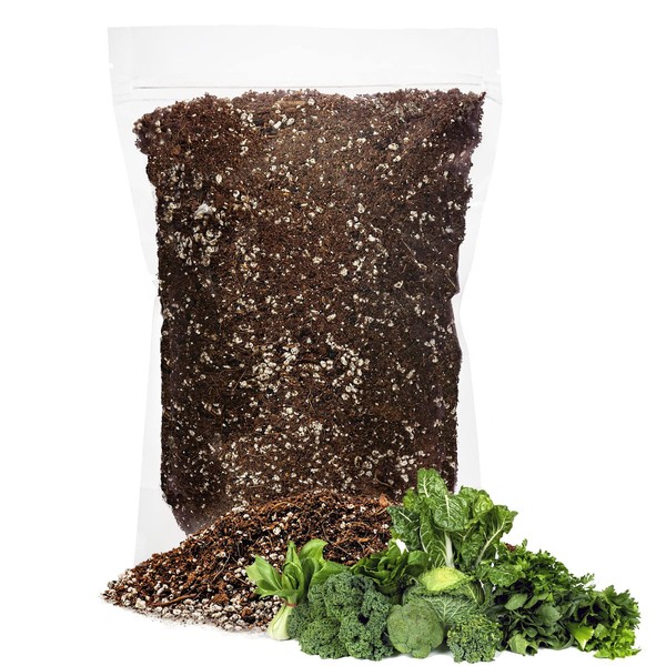 GARDENERA Premium Organic Potting Soil for Leafy Greens - (1