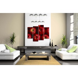 Red Apple with Water Drop Wall Art Painting Pictures Print On Canvas Food The Picture for Home Modern Decoration