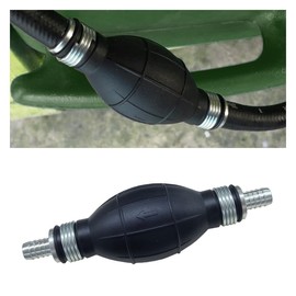 9001080A Fuel Line Primer Bulb, 10mm 3/8" Rubber One Way Fuel Pump Transfer Vacuum Hand Primer for Gasoline Diesel Petrol, Gas Siphon Pump for Car Marine Boat Motorcycle