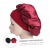 Minkissy 2sets Sleep Hat Elastic Brim Patient Headwear Hair Bonnet