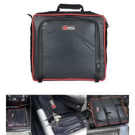 Goldfire Storage Bag for Can-Am Maverick X3 2017-2023, Center Under Seat Gear Bag Tool Orangizer Maverick X3 Accessories (Part#715004277) (Red Piping)