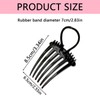 4Pcs Comfortable Hair Bandette Comb Band Easy Convenient Use Hair