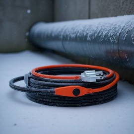 Heat Tape Pipe Heating Cable 80FT 7W FT Built In Thermostat For Pipe WarmthDefault: Default