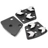3 x Diamond Grinding Shoes, 16# Black Trapezoidal Diamond Grinder