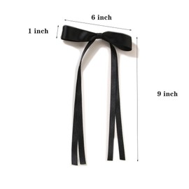 8 Pcs Hair Bow Clips For Girls, Bow Hair Clips For Women, Tassel Ribbon Hair Bows With Long Tail, Bowknot Tassel Claw Hair Clip For Women, Preppy Hair Stuff Bow Accessories