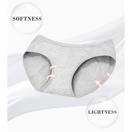 OLIKEME Womens Cotton Underwear Hispter Panties No Show Underwear Low Rise Soft Stretch Breathable Ladies Panty 6 Pack XL