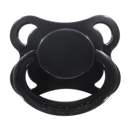 Landofgenie - Chupetes grandes para adultos, tamaño grande, con forma de luna, color negro