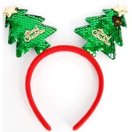 ACO-UINT Christmas Headbands Christmas Tree Headband Tree Topper Headband Party Headwears Accessories for Women