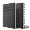 Gym Workout Log Book - Leather Cover Fitness Planner with