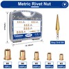 Tnisesm 501Pcs Rivet Nut Tool Kit, Rivnut Tool Kits,Professional Nutsert