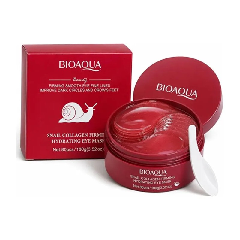 Bioaqua Pack 80 Parches Baba De Caracol Colageno Antiojeras