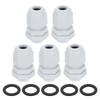 sourcing map 5Pcs PG7 Nylon Cable Glands, Waterproof Cord Grip