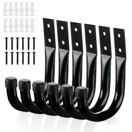 Floatdream 6 Pieces Heavy Duty Garage Hooks, Utility Hooks for Garage Wall, Heavy Duty Garage Storage Hooks, Suitable for Garages Warehouses Cellars and Gardens