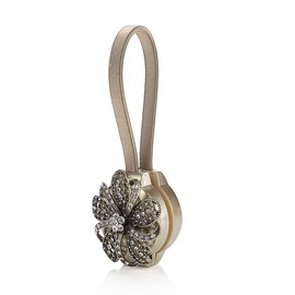 Oumij1 Pinzas de Cortina Magnéticas, Clip Magnético Retráctil para Cortina de Flores con Hebilla y Soporte para Cinturón, Accesorios para el Cinturón de Corbata Decoración para el Hogar(Bronce)