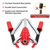 Hgkeke Double Lever Wine Corker, Effortless Metall Corker for Wine