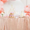 B-COOL Rose Gold Sequin Tablecloth Wedding Table Cloths for Reception