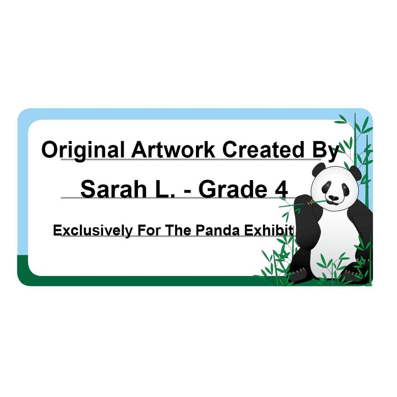 Panda Nametag/Labels