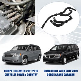 HVAC Heater Hose Assembly Compatible with Chrysler Town & Country 2011-2016 Dodge Grand Caravan 2011-2019 Engine Inlet & Outer Heater Hose Replaces 5058729AH 626-315HP