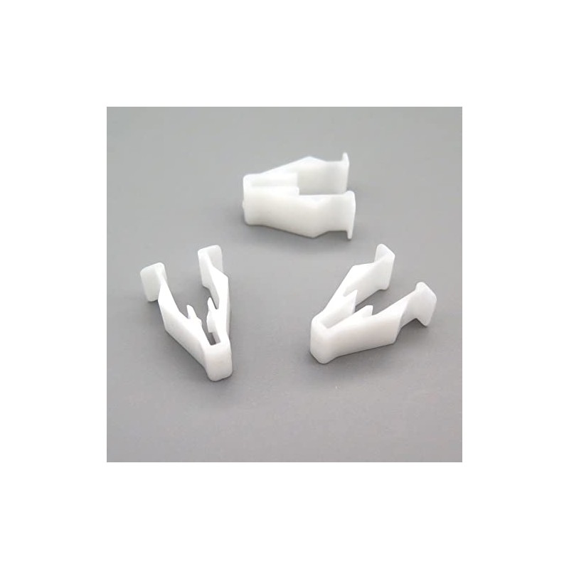 VVO Fasteners- White Plastic Centre Console Trim Fastener Clips for