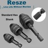 Resze Keyless Drill Chuck Adapter - 3Pcs Drill Chucks for