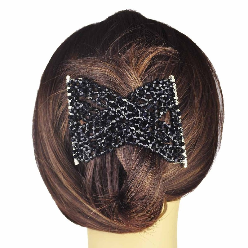 Magic Beads Double Women/Ladies Hair Clip Stretchy Hair Combs Clips