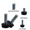 Runseaway 20Pcs 1/4-20 UNC Thread Adjustable Furniture Levelers, Screw-in Galvanized