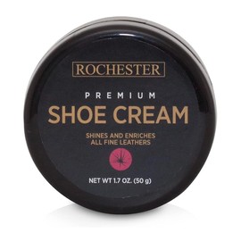 Rochester Premium Shoe Cream Polish, Black, 1.7 oz (50 g)