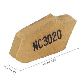 10 Pieces CNC Rotary Blade HW190223113 CNC Lathe Turning Tool Carbide Inserts Blade Cutter Durable Machine Peocessing Accessories GTN3 Robust Blade