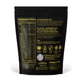 Ambrosia Ambrosia Planta - Premium Organic Plant-Based Protein | Vegan & Keto Friendly | Gourmet Flavors with No Bloating or Stomach Upset | Gluten & Soy Free | No Added Sugar | 14 Servings | (Vanilla)