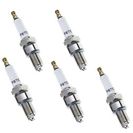 LIYYDS Pack-of-5 Spark Plug F6TC 131-047 for Generator GX140 GX160 GX200 5.5HP 6.5HP Engine CT6FM CW67LP CW75LP CW78LP CW78LPS CW7LP CW7LPH CW7LPR F7LC F7LCR AG22 AG252 AGR32 VSPY1 4106122 M4G22