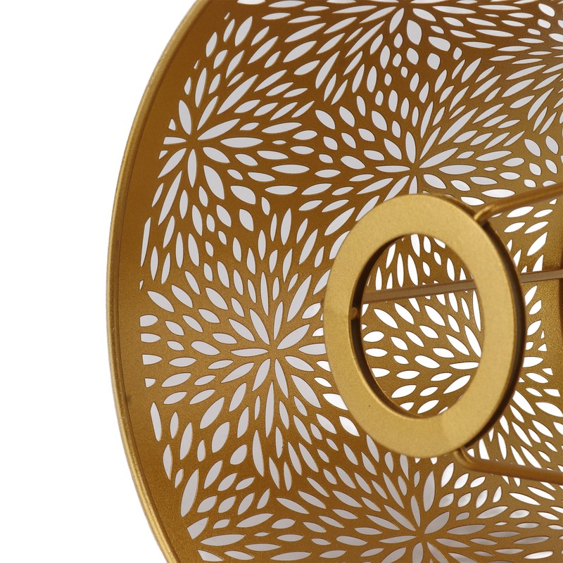 Lamp Shade E27 E26 White Carved Flower Pattern Iron Modern