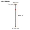 sourcing map 5pcs 200-230 Grits Diamond Grinding Bit 5mm Inverted