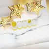 Smile Yellow Handmade Nail Tips - Short C Curve Coffin