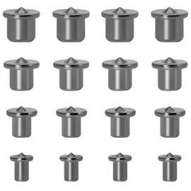 Pack of 16 Solid Diameter Dowel Set YUTOU Dowel Centre Tip Dowel Fix Dowel Hole Positioner Dowel Set Dowel Aid Wooden Dowel Centring Tips for Woodwork Drilling Tools (6/8/10/12 mm)