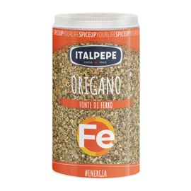 Italpepe, Foglie di Origano, Ideali da Utilizzare su Focacce, Pizza, Pasta Capresi e anche Insalate, Pack Richiudibile 100% Riciclabile, Fonte di Zinco