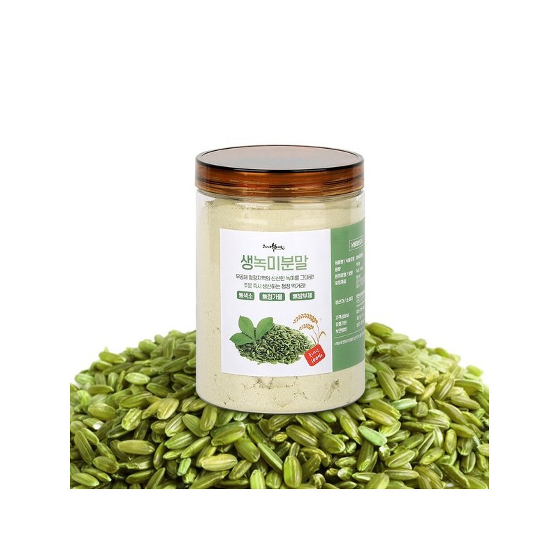생찰녹미분말 300g 유색미 녹색찹쌀가루 컬러 기능성쌀 Green Sticky Rice Powder