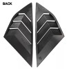 XUKEY 2X Carbon Fiber Window Rear Side Louvers Vent for