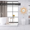Rattan Innovative Art Decoration Makeup Mirror Retro Dressing Bathroom Wall