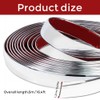 25FT Automotive Chrome Trim Molding, 1/2 Inch Wide, Silver