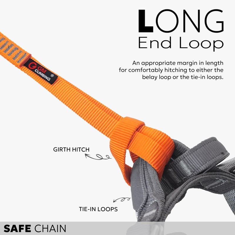 GM CLIMBING 16mm Nylon Safe Chain PAS Sling 22kN CE