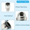 PATIKIL 10mm x 1/4"NPT Male Thread Push to Connect Fittings,