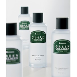 Leaders Cosmetic Leaders Green Collagen Synergy Toner 150ml / Free 1 Box of Facial Puffs