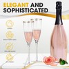 BERKWARE Premium Champagne Flutes - Crystal Champagne Glasses with Twisted