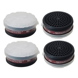 LDY-3 P-A-1 Filter Cartridge Against Organic Vapors and Dust for Respiratory Protection,Screw Type,4 Pcs