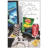 Grandson Birthday Card - Gaming Design - Special Finishes and