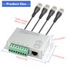 BeElion 4-CH Passive HD Video Balun Transceiver with BNC Cable