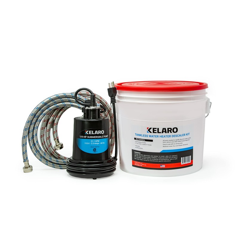 Kelaro Tankless Water Heater Flushing Kit - Just add Vinegar
