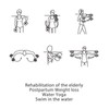 Women Aquatic Dumbbells Floating Muscle Building Quickly Drying Water Weights